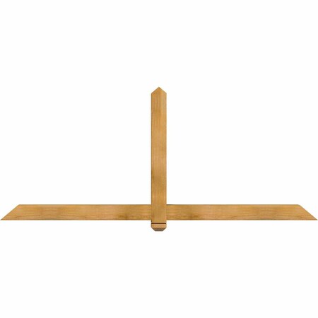 Ekena Millwork Eugene Rough Sawn Timber Gable Bracket, Western Red Cedar, 84"W x 35"H x 4"D x 4"F, 10/12 Pitch GBW084X35X0404EUG00RWR